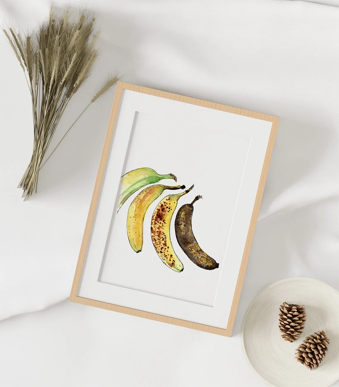 Les bananes - Aquarelle